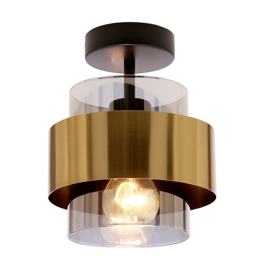 Pinnale kinnitatav lühter SPIEGA 1xE27/60W/230V kuldne/must