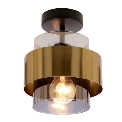 Pinnale kinnitatav lühter SPIEGA 1xE27/60W/230V kuldne/must