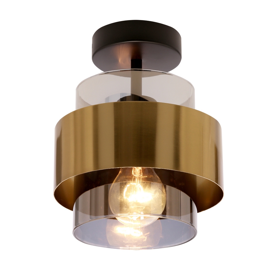 Pinnale kinnitatav lühter SPIEGA 1xE27/60W/230V kuldne/must