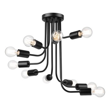 Pinnale kinnitatav lühter TRINITY 10xE27/15W/230V must