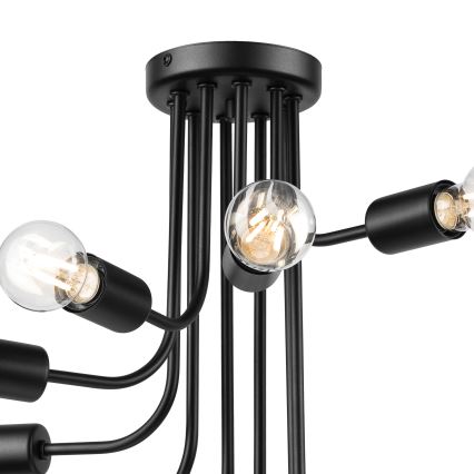 Pinnale kinnitatav lühter TRINITY 10xE27/15W/230V must