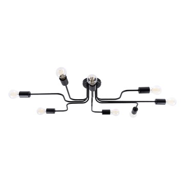 Pinnale kinnitatav lühter VECTOR 8xE27/15W/230V must