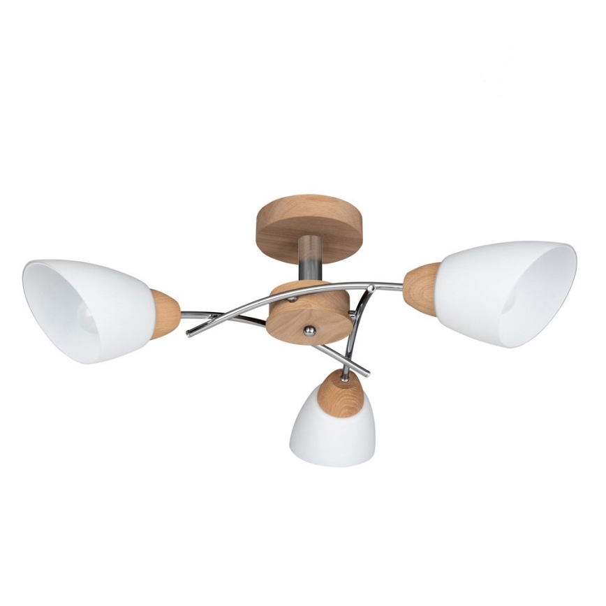 Pinnale kinnitatav lühter VILETTA 3xE27/60W/230V tamm