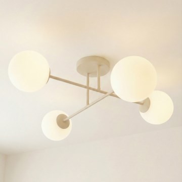 Pinnale kinnitatav lüster ROMA 4xE14/10W/230V beež