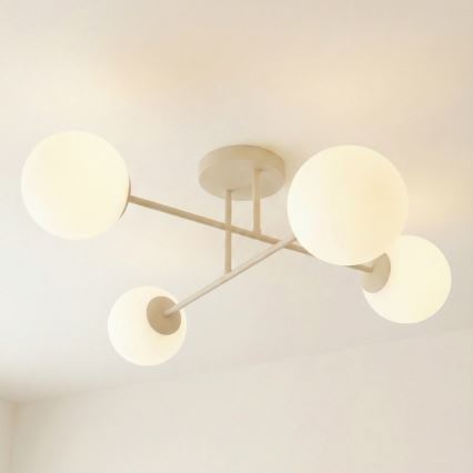 Pinnale kinnitatav lüster ROMA 4xE14/10W/230V beež