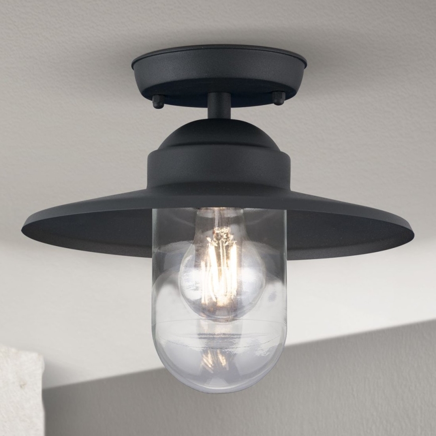 Pinnale kinnitatav välilühter EDWARD 1xE27/60W/230V IP44 must