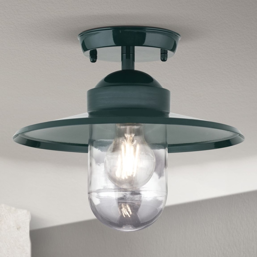 Pinnale kinnitatav välilühter EDWARD 1xE27/60W/230V IP44 roheline