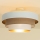 Pinnale paigaldatav laelamp WENTA 1xE27/60W/230V, läbimõõt 50 cm, beež/juut