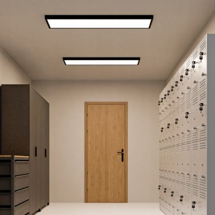 Pinnale paigaldatav LED-paneel 60W/230V 30x120 cm must