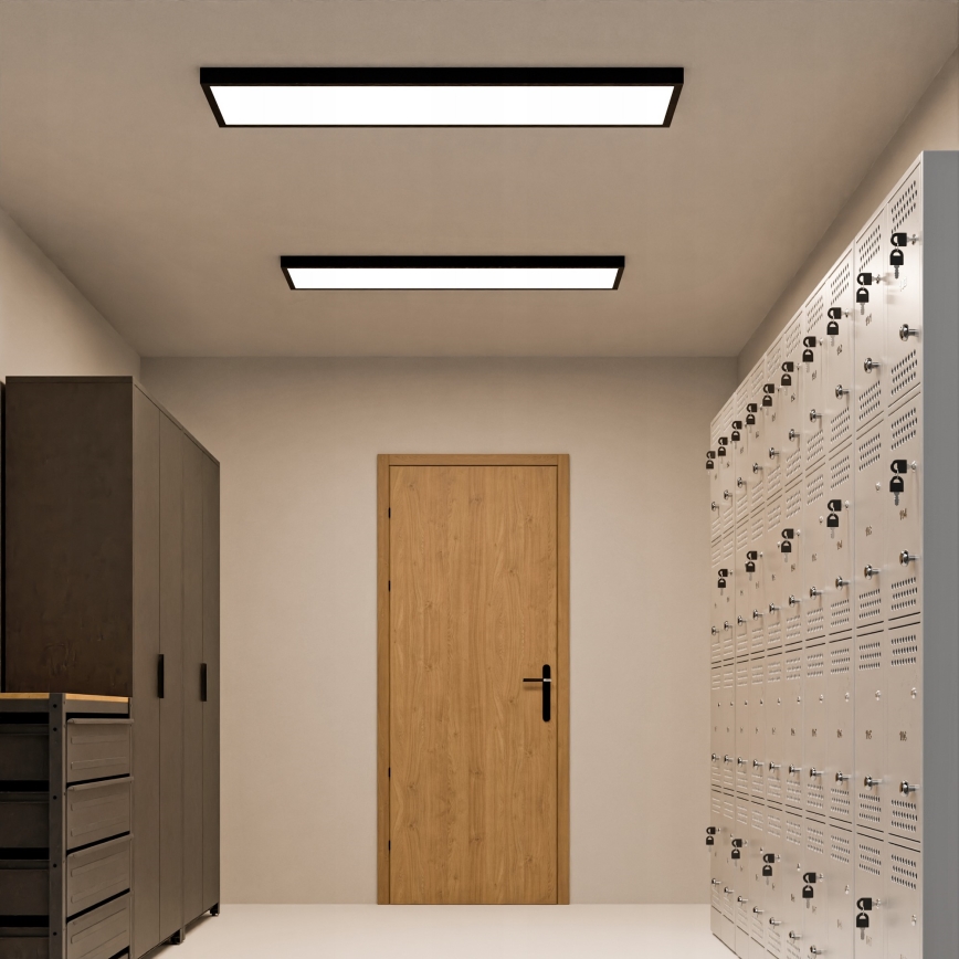 Pinnale paigaldatav LED-paneel 60W/230V 30x120 cm must