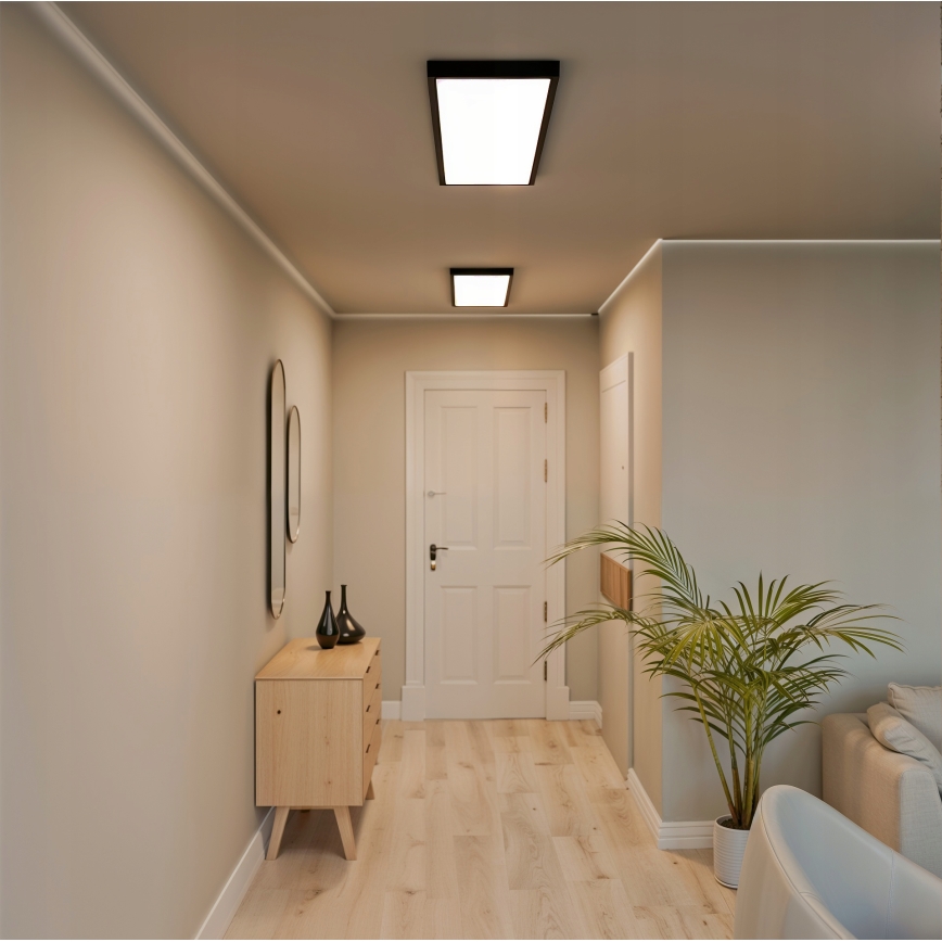 Pinnale paigaldatav LED-paneel 60W/230V 30x120 cm must