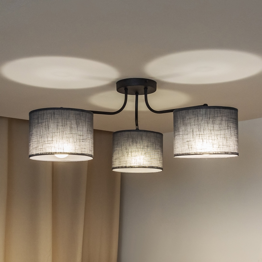 Pinnapealne laelamp ALBA 3xE27/15W/230V hall