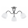 Pinnapealne laelamp ARIEL 3xE27/15W/230V läikiv kroom/must