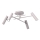 Pinnapealne laelamp AXION 4xGU10/8W/230V