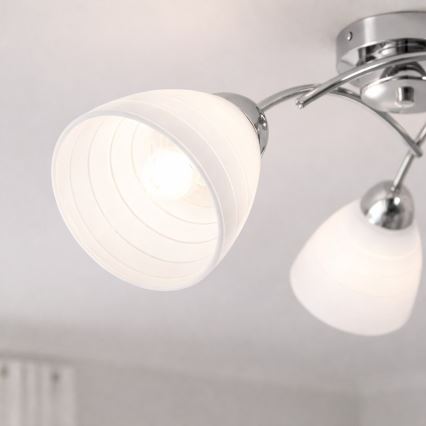 Pinnapealne laelamp CLARA 3xE27/15W/230V läikiv kroom