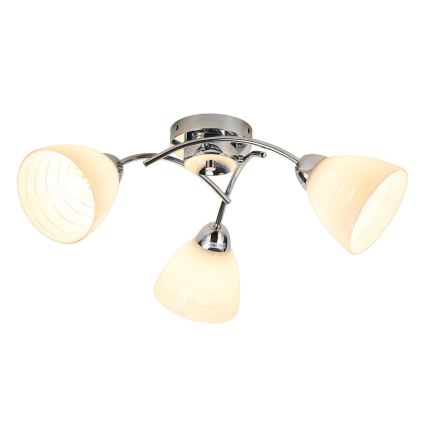 Pinnapealne laelamp CLARA 3xE27/15W/230V läikiv kroom