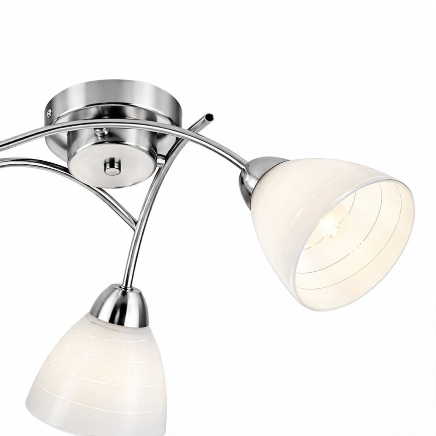 Pinnapealne laelamp CLARA 3xE27/15W/230V läikiv kroom