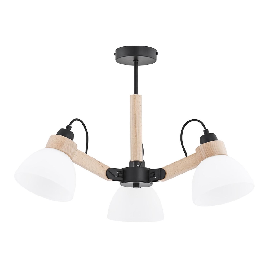 Pinnapealne laelamp DANTONA 3xE27/15W/230V must/beež