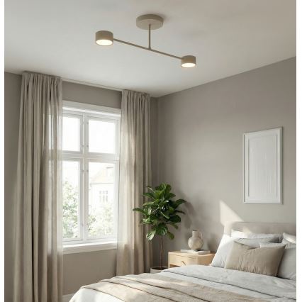 Pinnapealne laelamp HALO 2xGX53/10W/230V beež
