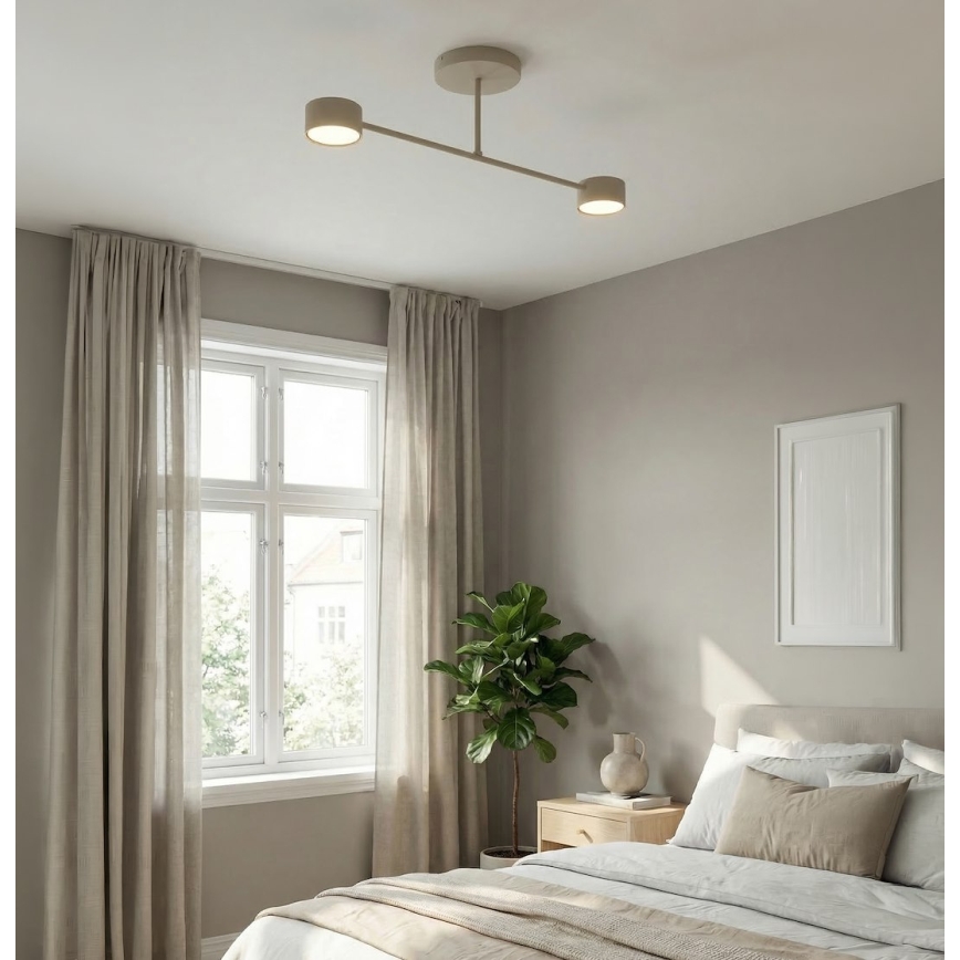 Pinnapealne laelamp HALO 2xGX53/10W/230V beež