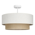 Pinnapealne laelamp NATIA 1xE27/60W/230V, läbimõõt 45 cm, valge/pruun