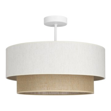 Pinnapealne laelamp NATIA 1xE27/60W/230V, läbimõõt 45 cm, valge/pruun