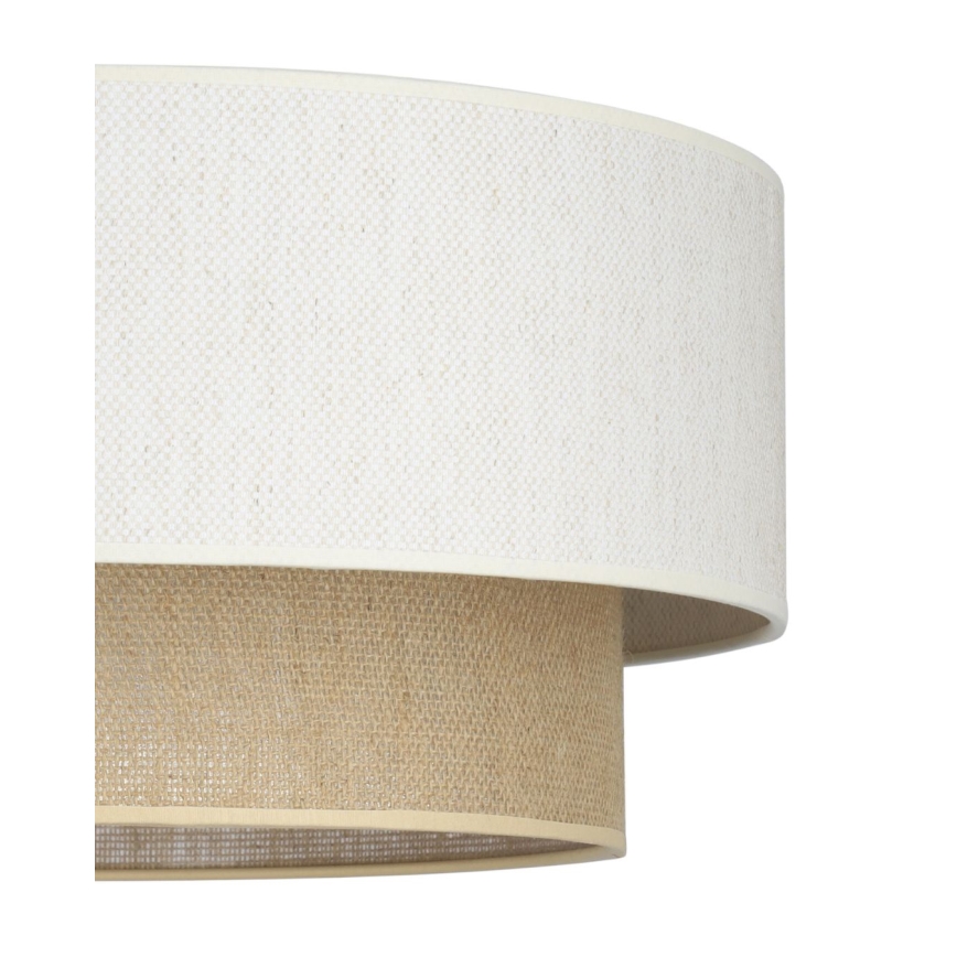 Pinnapealne laelamp NATIA 1xE27/60W/230V, läbimõõt 45 cm, valge/pruun