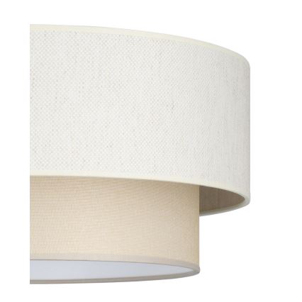 Pinnapealne laelamp NATIA 1xE27/60W/230V Ø 45 cm kreemjas