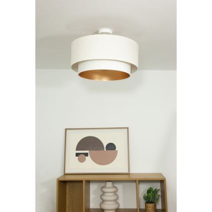 Pinnapealne laelamp NATIA 1×E27/60W/230V, läbimõõt 45 cm, valge