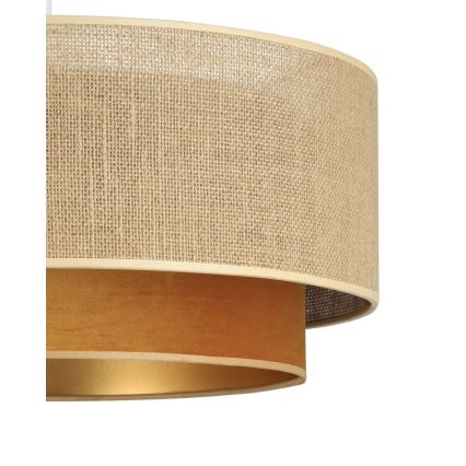 Pinnapealne laelamp SARTA 1xE27/60W/230V Ø 45 cm vaskne/juut