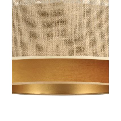 Pinnapealne laelamp SARTA 1xE27/60W/230V Ø 45 cm vaskne/juut