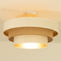 Pinnapealne laelamp WENTA 1xE27/60W/230V, läbimõõt 50 cm, beež/juut