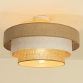 Pinnapealne laelamp WENTA 1xE27/60W/230V, läbimõõt 50 cm, juut/kreemjas
