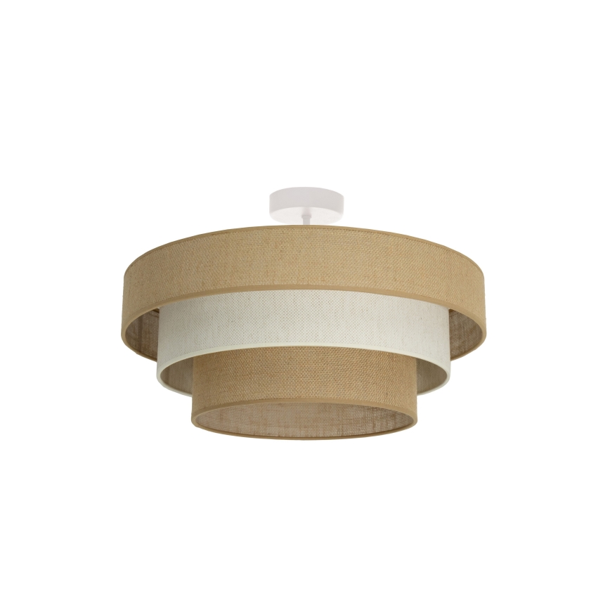 Pinnapealne laelamp WENTA 1xE27/60W/230V, läbimõõt 50 cm, juut/kreemjas