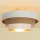 Pinnapealne laelamp WENTA 1xE27/60W/230V, läbimõõt 50 cm, valge/pruun