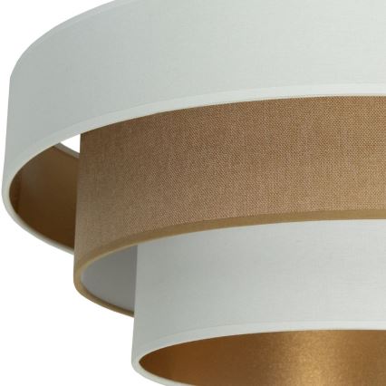 Pinnapealne laelamp WENTA 1xE27/60W/230V, läbimõõt 50 cm, valge/pruun