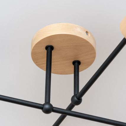 Pinnapealne laelühter CAMBRIDGE 4xE27/15W/230V männipuit