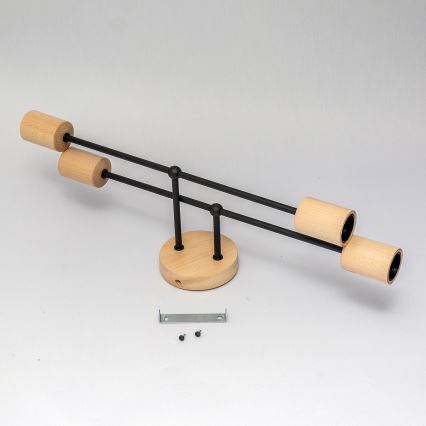 Pinnapealne laelühter CAMBRIDGE 4xE27/15W/230V männipuit