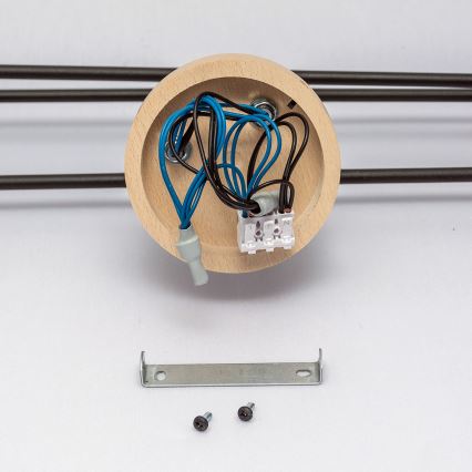Pinnapealne laelühter CAMBRIDGE 6xE27/15W/230V, männipuit