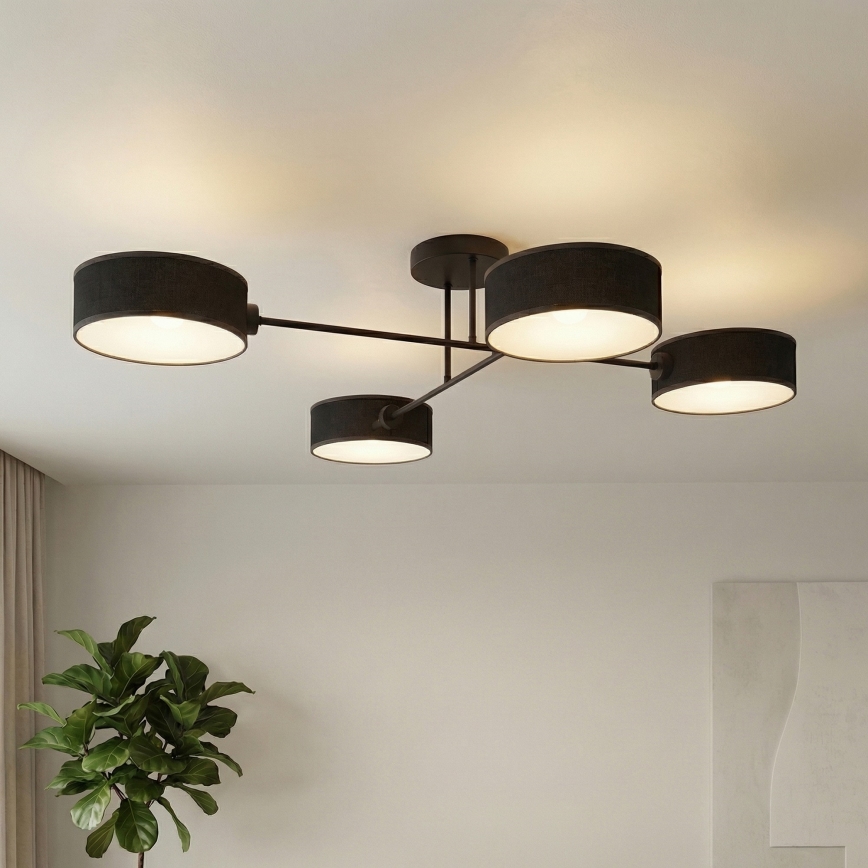 Pinnapealne laelühter MAGA 4xE14/10W/230V must