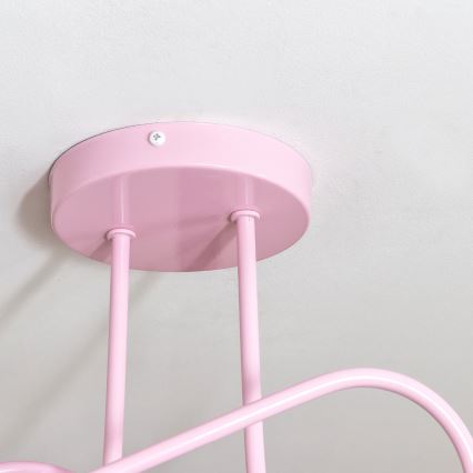 Pinnapealne laelühter OXFORD 2xE27/15W/230V roosa