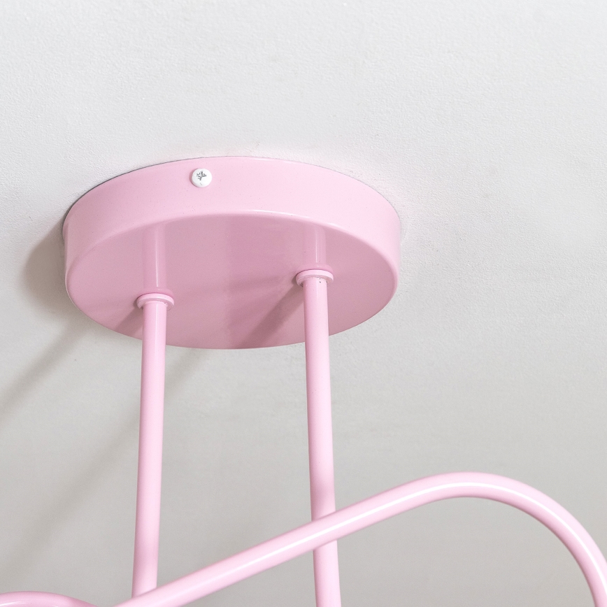 Pinnapealne laelühter OXFORD 2xE27/15W/230V roosa