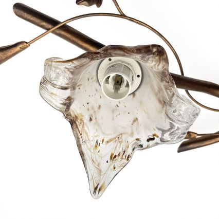 Pinnapealne laelühter ROZETA 3xE14/40W/230V pronksitooni