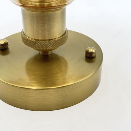Pinnapealne laelühter TRISH 1xE27/15W/230V kuldne/suitsune beež