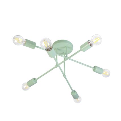 Pinnapealne laevalgusti CAMBRIDGE 6xE27/15W/230V roheline