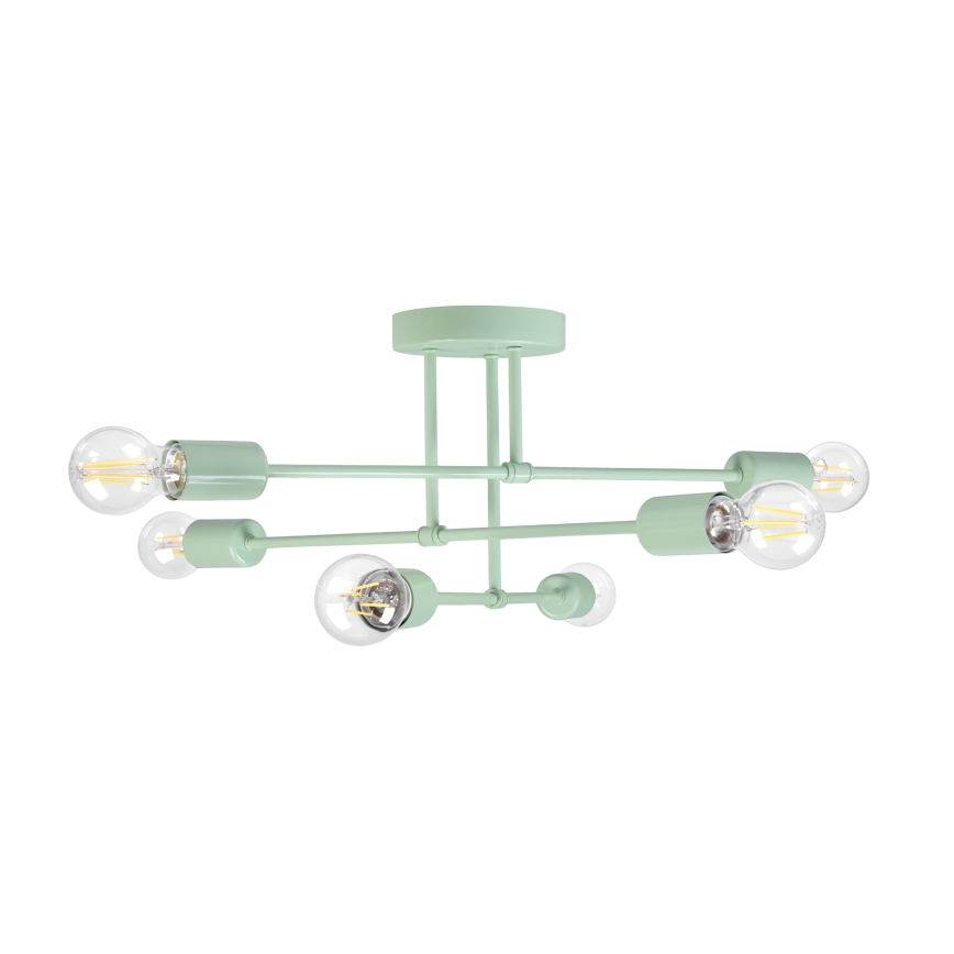 Pinnapealne laevalgusti CAMBRIDGE 6xE27/15W/230V roheline