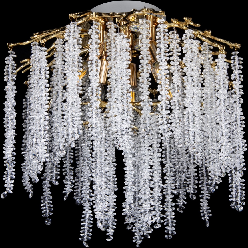 Pinnapealne lühter 6xE14/60W/230V + 3xLED/3W Ø 54 cm kuldne