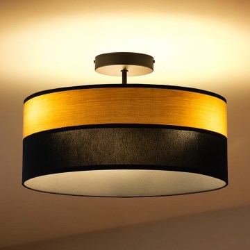 Pinnapealne lühter ALBA 3xE27/15W/230V läbimõõt 40 cm must/pruun
