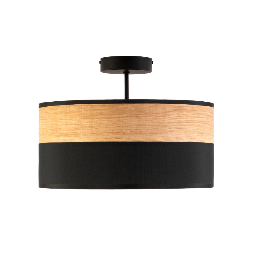 Pinnapealne lühter ALBA 3xE27/15W/230V läbimõõt 40 cm must/pruun