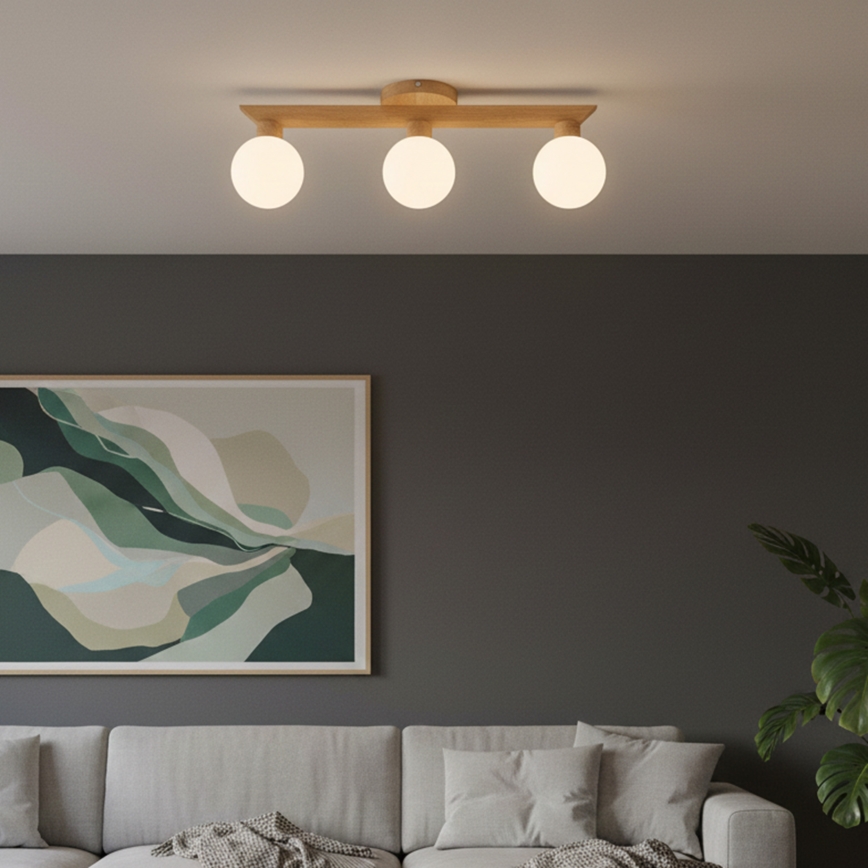 Pinnapealne lühter ANTONIO 3xG9/5W/230V tamm/valge